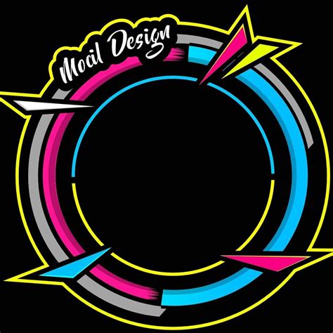 Desain Logo Bulat Polos Keren