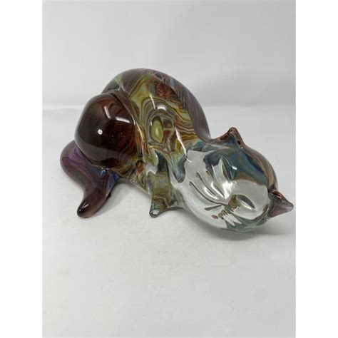 Murano Glass Cat Chairish