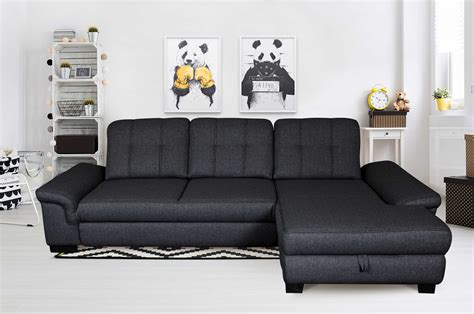 Sofa grau l form l form sofa fur alle grosse zimmer neu l couch schwarz. Sofa L-Form Jan rechts - mit Schlaffunktion - Anthrazit ...