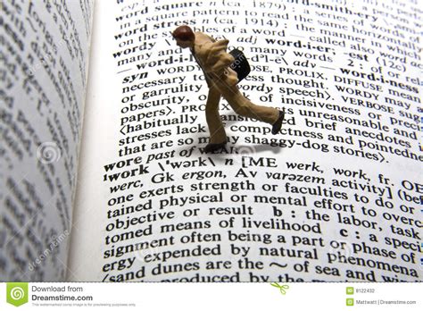 Work Definition stock photo. Image of dictionary, work - 8122432