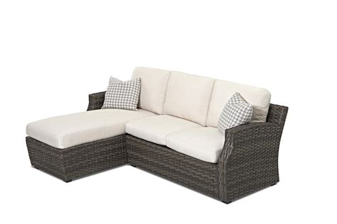 The mercury row morpheus sectional is the perfect size for apartments and small homes, as it has a unique reversible design that uses an ottoman to support its chaise. Klaussner Outdoor Cascade Outdoor Sectional Sofa with ...