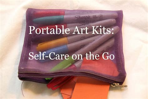 Portable Art Kits Self Care In 5 Minutes Mindful Art Studio