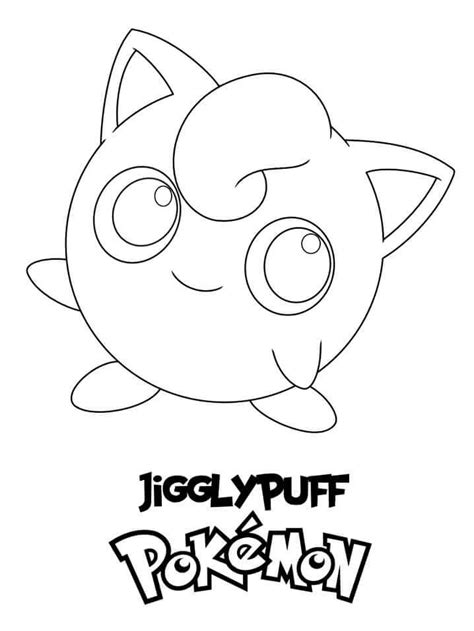 Jigglypuff Divertida Para Colorear Imprimir E Dibujar Coloringonlycom