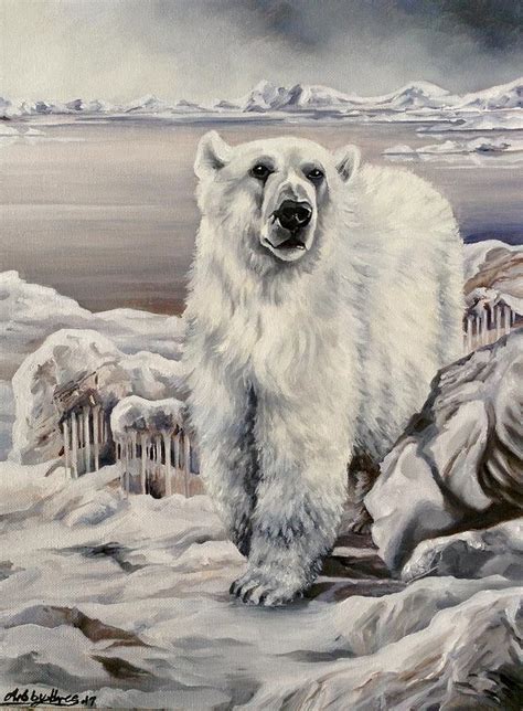 Polar Bear Painting By Art By Three