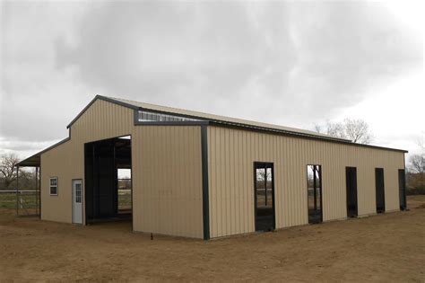 Graze Steel Pole Barn For Horses 42x50 Big Buildings Direct