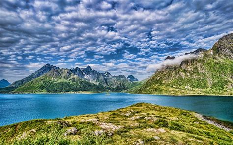 Download Wallpapers Norway Lofoten Islands 4k Mountains Europe