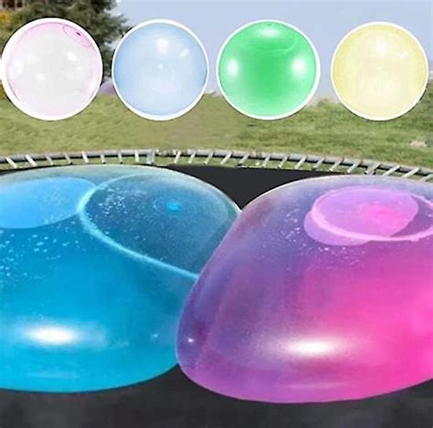Kids Bubble Ball Toy Inflatable Water Ball Soft Rubber Ball Jelly