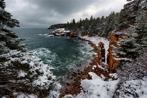 Michaelpocketlist Winter In Acadia National Park Maine Oc 4000 × 2670
