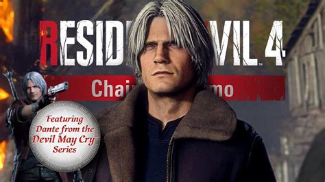 Resident Evil 4 Remake Featuring Dante From Devil May Cry Series Youtube