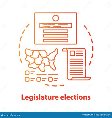 Election Concept Icon Legislature Elections Idea Thin Line