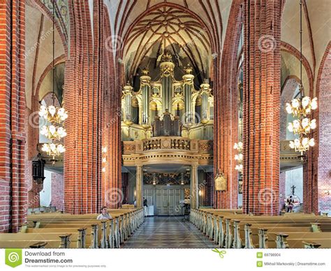Interior Of Storkyrkan With The Main Organ Stockholm Sweden Editorial