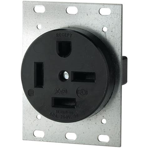 Eaton 60 Amp 250 Volt 15 60 3 Pole4 Wire Power Receptacle 8460n The