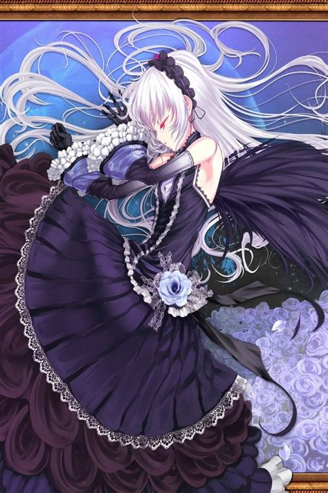 Anime Art Gothic Dress Ruffles Lace