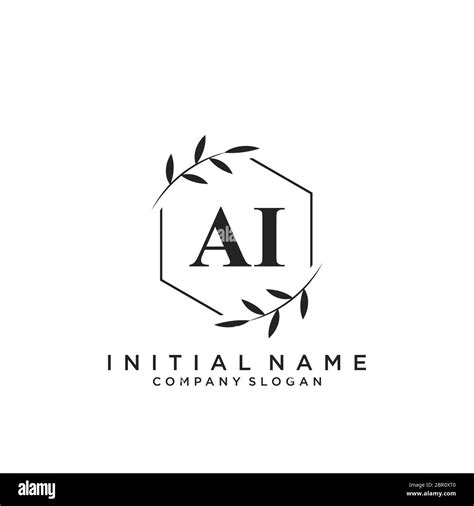 Initial Ai Beauty Monogram And Elegant Logo Design Stock Vector Image And Art Alamy