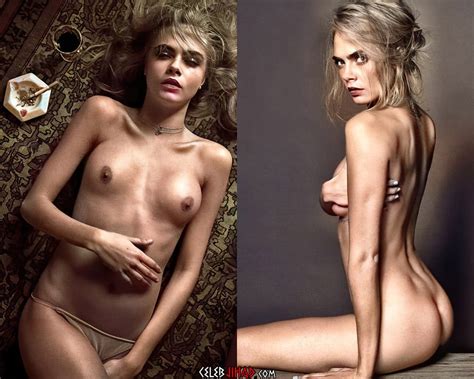 All Around Adult Cara Delevingne Full Frontal Nude Photo Shoot Colorized