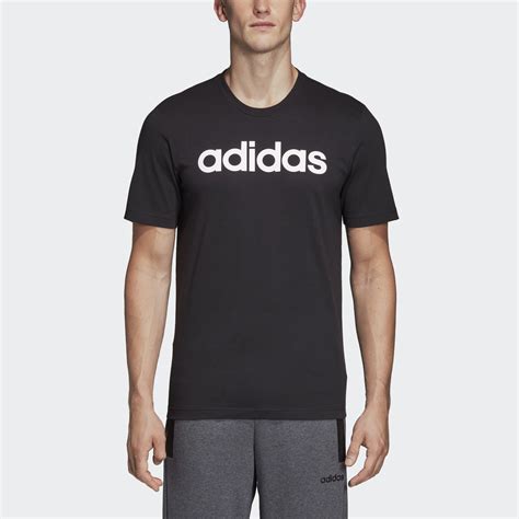 adidas Essentials Linear Logo T-Shirt - Black | adidas Europe/Africa