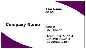 Free winter business card templates. Business Card Template For Word - Business Card - Website ...