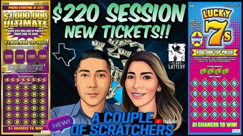 220 Session😲 New Tickets🤞 1000000 Ultimate💸 And Lucky 7s☘️texas Lottery Tickets Youtube