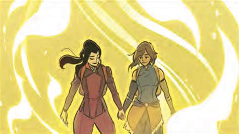 Get A Look At Korra And Asamis First Date In The New Legend Of Korra Comic