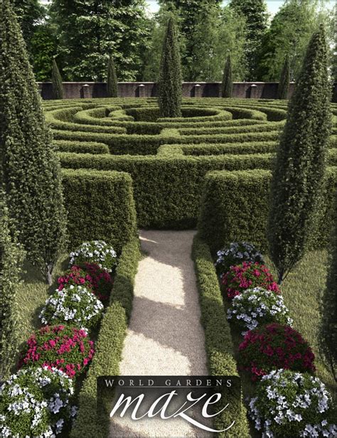 World Gardens Maze Daz 3d