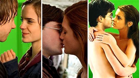 Harry Potter Kissing Scenes Behind The Scenes Ultimate Compilation Youtube