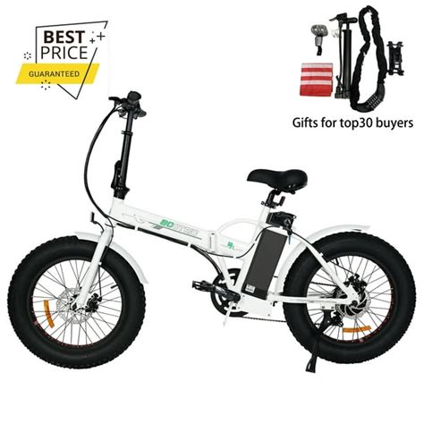 Folding 20 Fat Tire Electric Bike 500w Hill Bicycle Removable Battery