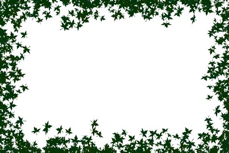 Free Photo Green Leaves Frame Decoration Natural Textured Free