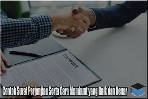 Contoh Surat Perjanjian Lengkap Serta Cara Pembuata Vrogue Co