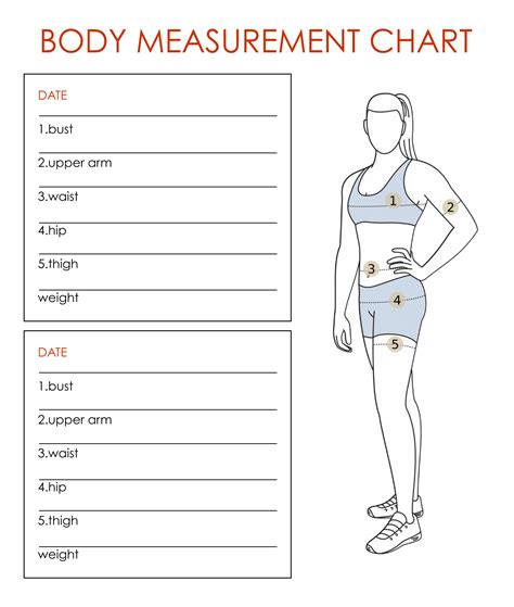 Body Measurement Charts Free Printables Printabulls Artofit