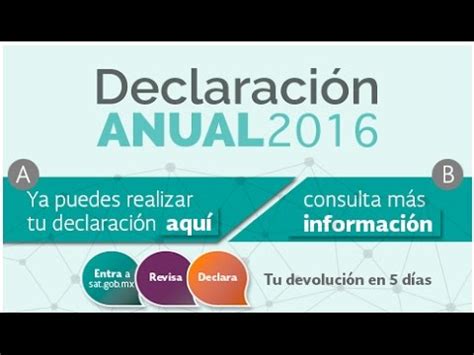 El proceso tributario puede realizarse completamente de manera online desde la comodidad de las casas. Como Presentar mi Declaración Anual en 2017-SAT para ...