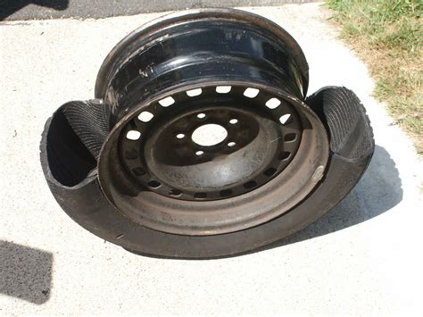 The tire removing process has been thoroughly discussed. Cutting Apart A Steel Belted Radial Car Tire