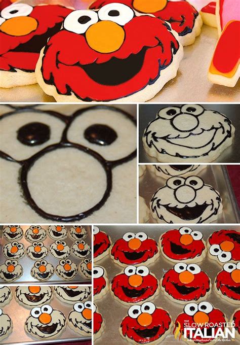 Elmo Sugar Cookies Elmo Cookies Cookie Decorating Party Sugar Cookies Decorated