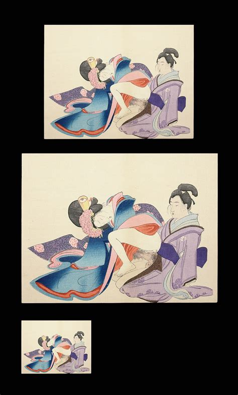 shunga prints japanese erotic art