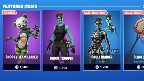 The Ghoul Trooper Returns To Fortnite Item Shop Youtube