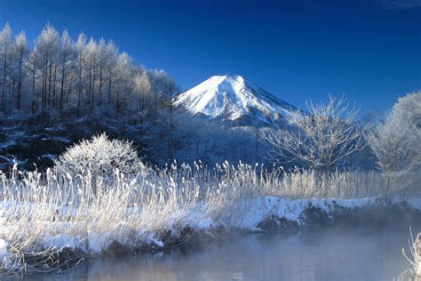 霧氷と桂川の富士 Ganref