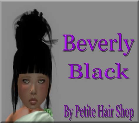 Second Life Marketplace Petite Hair Shop Beverly Black