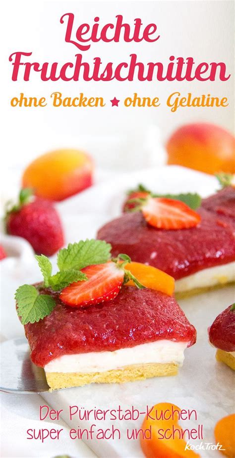 Maybe you would like to learn more about one of these? Leichte Fruchtschnitten ohne Backen - auch "der Pürierstab ...