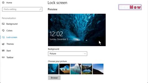 merubah background gambar lock screen  windows  gambar