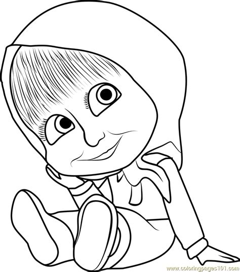 You can print 80 images for free directly on the website. Masha And The Bear Coloring Pages - Coloring Home
