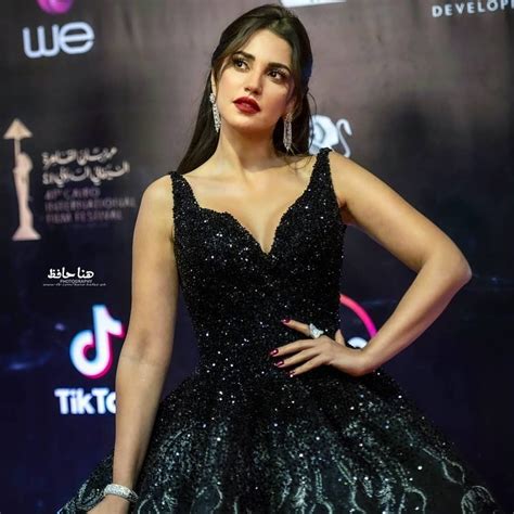 Stunner Dorra in black evening soiree dress ||CIFF | Soiree dress, Arab celebrities, Dresses