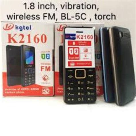 Kgtel K2160 Wireless Fm Support Dual Sim Black Kabambe 900mah