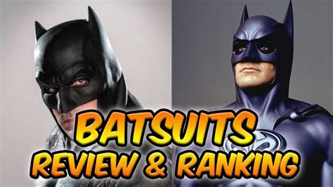 Batmans Cinema Batsuits Review And Ranking 1989 2018 Youtube