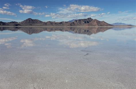 Overview of bonneville salt flats. BONNEVILLE SALT FLATS - ADAM HAYDOCK