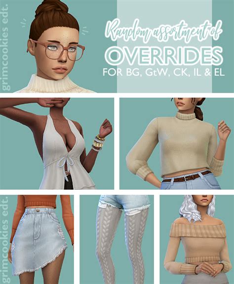 Maushasims 6 Assorted Default Replacements Overrides Sims 4