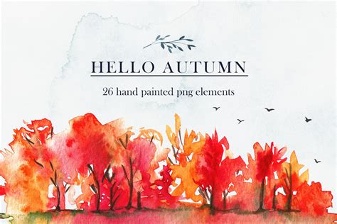Autumn Watercolor Set ~ Illustrations ~ Creative Market