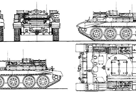 Tank A27m Cromwell Arv Mki Drawings Dimensions Figures Download