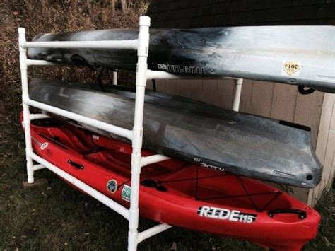 Roof racks for kayaks can be an essential accessory for transporting your yak to wherever you want to go. Build a Simple Kayak Rack From PVC | Kayaking & Fishing | Pinterest | Häftigt, Tips och Kajaker