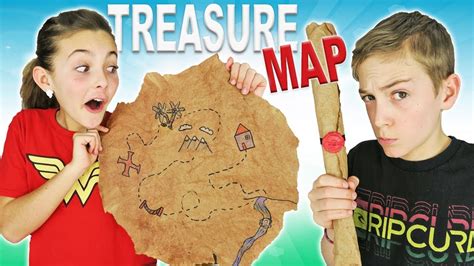 How To Make Diy Treasure Map Easy Kids Crafts