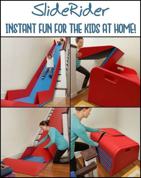 Turn Your Stairs Into A Slide Complete With Safety Rails With The