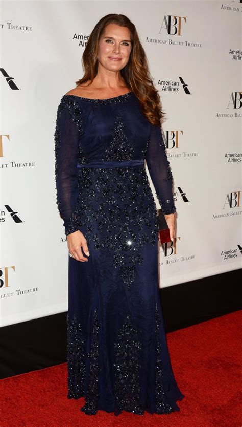 Brooke Shields Sports A Blue Dress On The Red Carpet Picture Fab Over